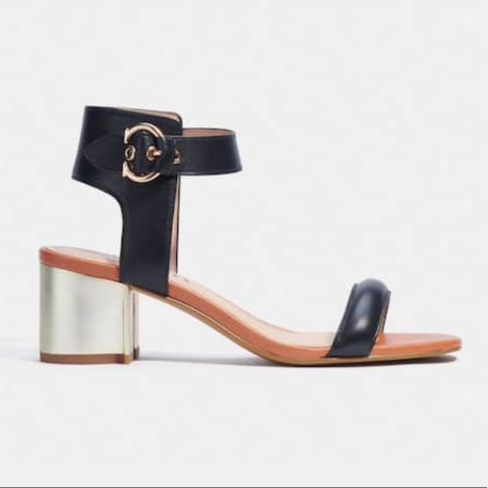 Coach Marci Sandal in Black - Picture 2 of 5